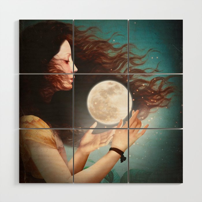Meet the Moon Wood Wall Art Gallery Image 1