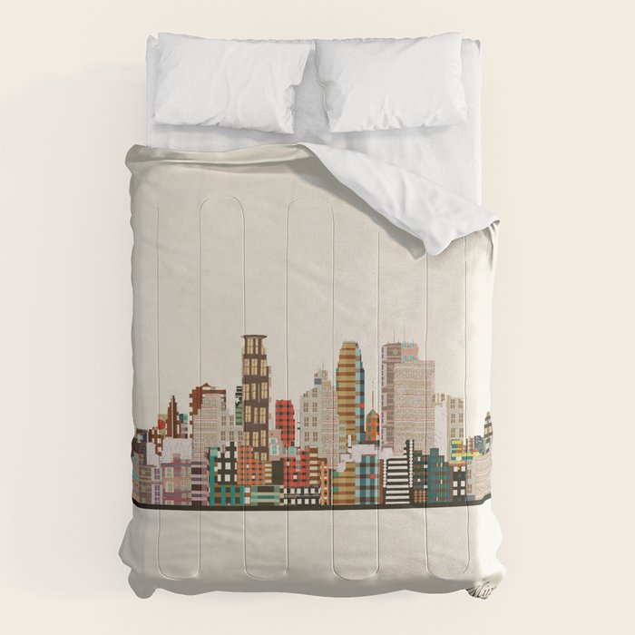 minneapolis skyline Comforter Gallery Image 1