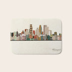minneapolis skyline Bath Mat Gallery Image 1