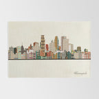minneapolis skyline Rug Gallery Image 2