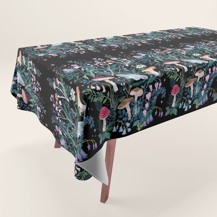 Night Mushrooms Tablecloth Gallery Image 1