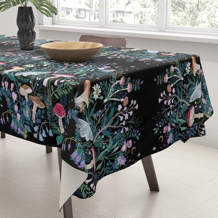 Night Mushrooms Tablecloth Gallery Image 3