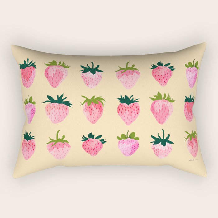 Strawberry Dreams Rectangular Pillow Gallery Image 2