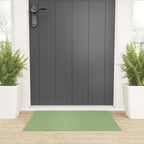 Solid Light Sage Green  Welcome Mat Gallery Image 3