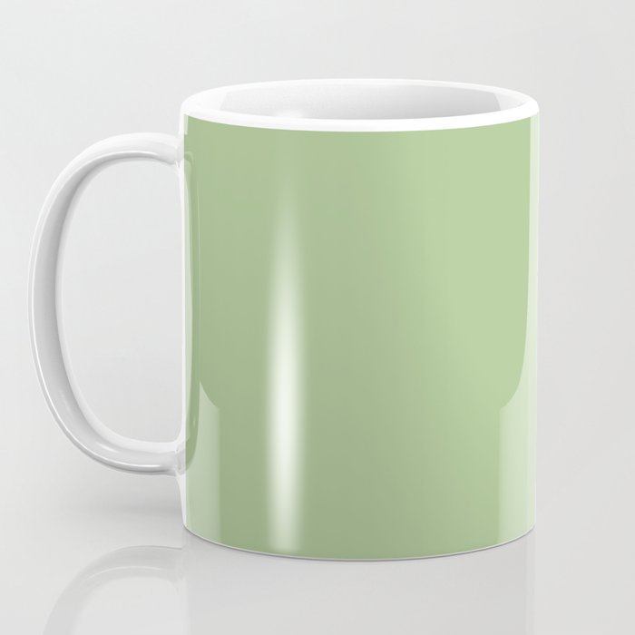 Solid Light Sage Green  Coffee Mug Gallery Image 3