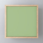Solid Light Sage Green  Mini Art Print Gallery Image 1