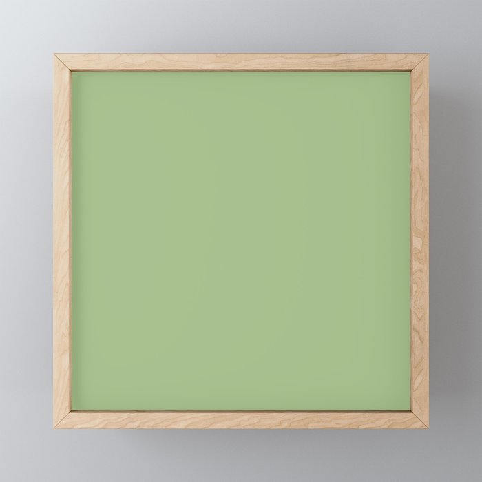 Solid Light Sage Green  Mini Art Print Gallery Image 1