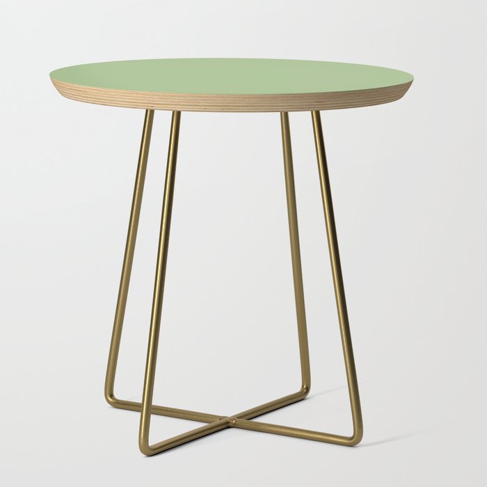 Solid Light Sage Green  Side Table Gallery Image 1