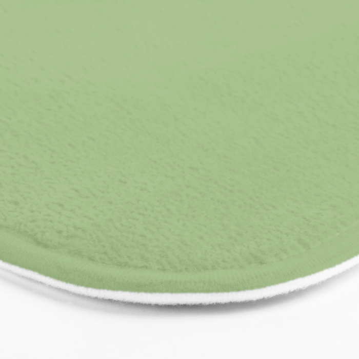 Solid Light Sage Green  Bath Mat Gallery Image 3