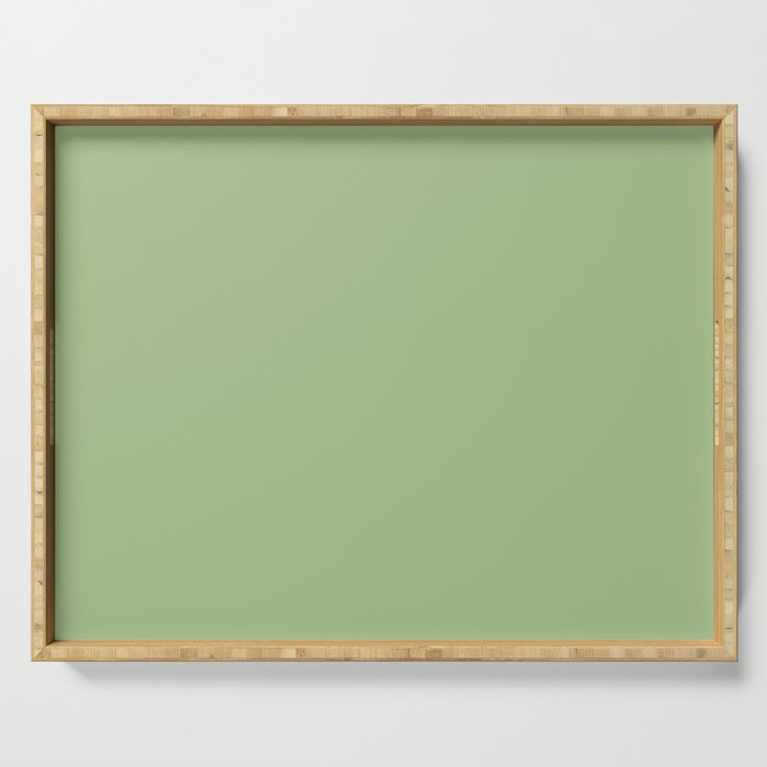 Solid Light Sage Green  Serving Tray Gallery Image 1