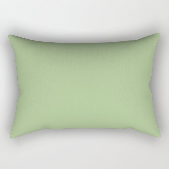 Solid Light Sage Green  Rectangular Pillow Gallery Image 1