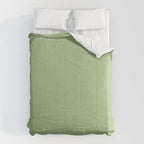 Solid Light Sage Green  Comforter Gallery Image 6
