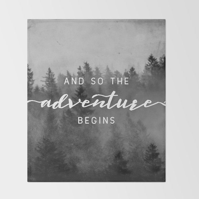 And So The Adventure Begins III Throw Blanket Gallery Image 2