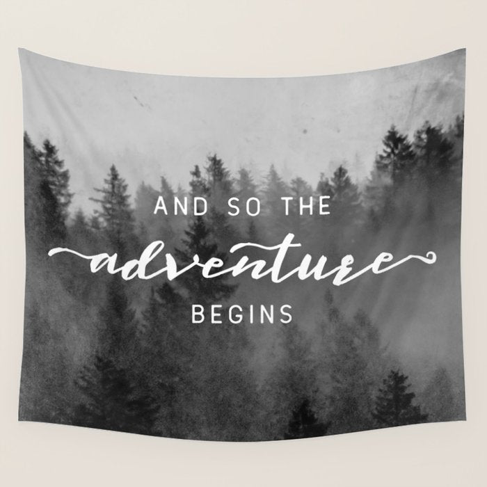 And So The Adventure Begins III Wall Tapestry Gallery Image 1