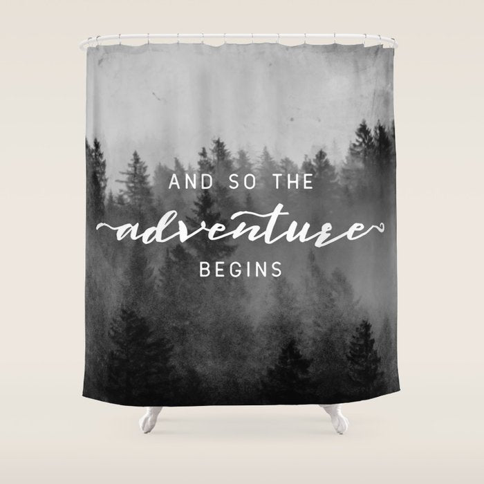 And So The Adventure Begins III Shower Curtain Gallery Image 1