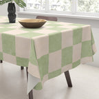 CHECKER - 001 - Sage Tablecloth Gallery Image 3