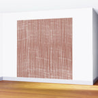 Rustic Abstract Stripes, Terracotta and White Wall Mural Gallery Image 2