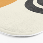 Mid century modern Sun and Rainbow Bath Mat Gallery Image 3