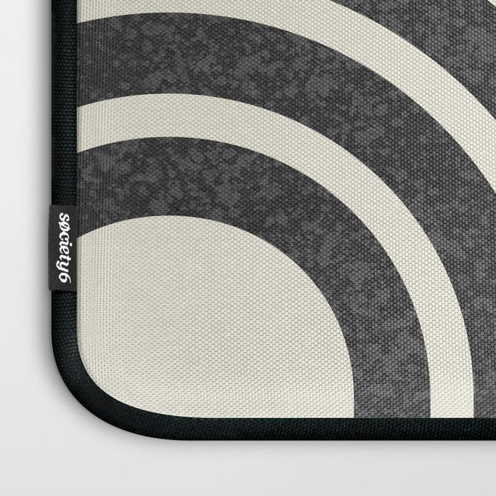 Mid century modern Sun and Rainbow Laptop Sleeve Gallery Image 3