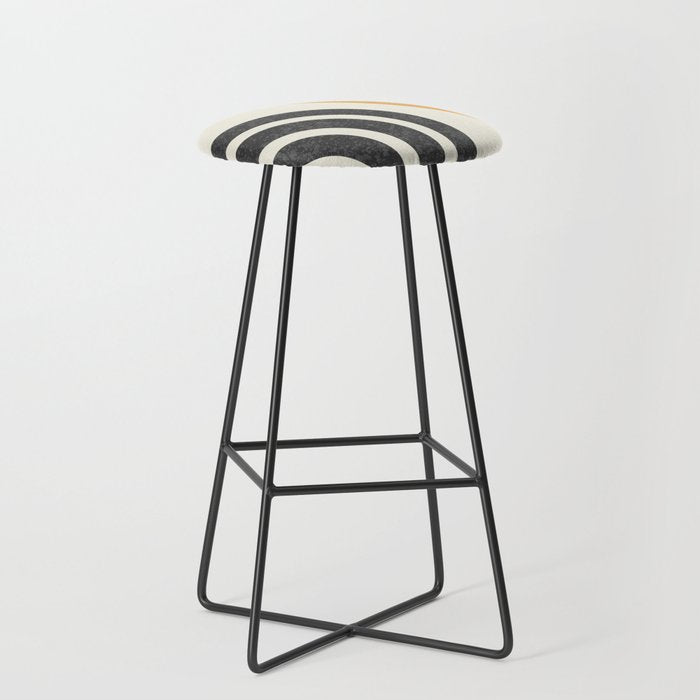 Mid century modern Sun and Rainbow Stool Gallery Image 1