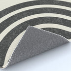 Mid century modern Sun and Rainbow Rug Gallery Image 4