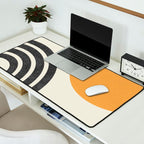 Mid century modern Sun and Rainbow Desk Mat Gallery Image 2
