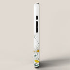 white margaret daisy horizontal watercolor painting iPhone Case Gallery Image 2