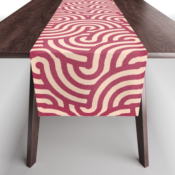 SWIRL - Onion and Almond Table Runner Gallery Image 1