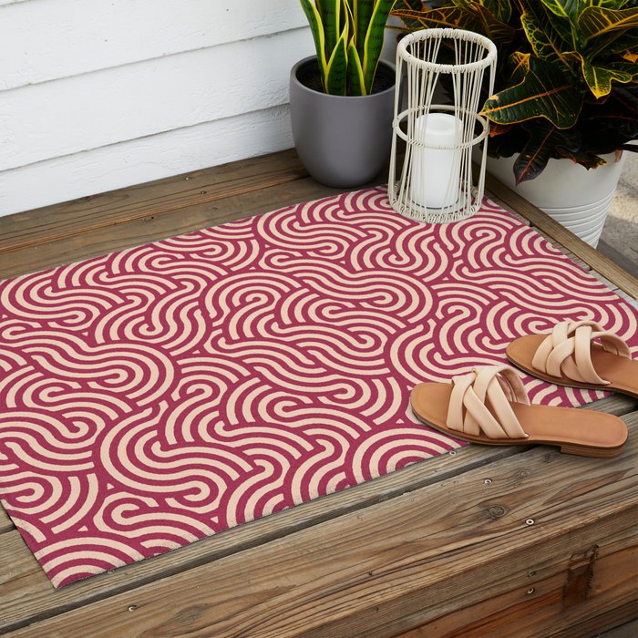 SWIRL - Onion and Almond Outdoor Rug Gallery Image 2
