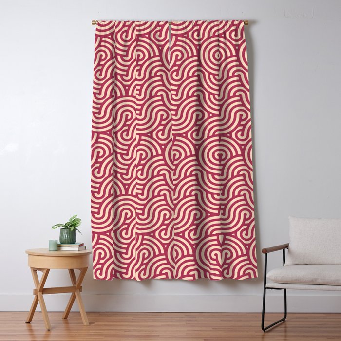 SWIRL - Onion and Almond Window Curtain Gallery Image 5
