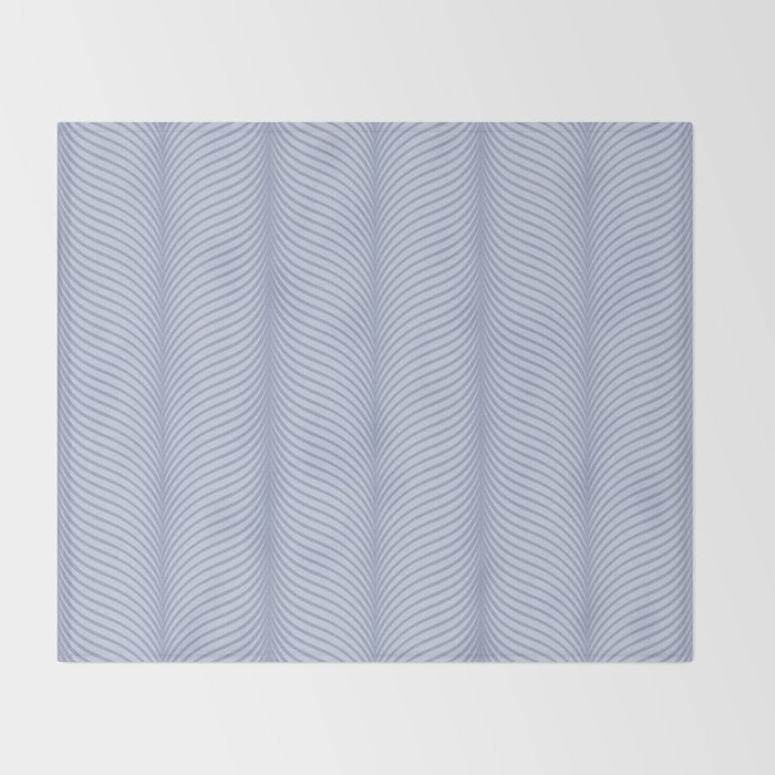 Elysian XI Sky Blue Throw Blanket Gallery Image 2