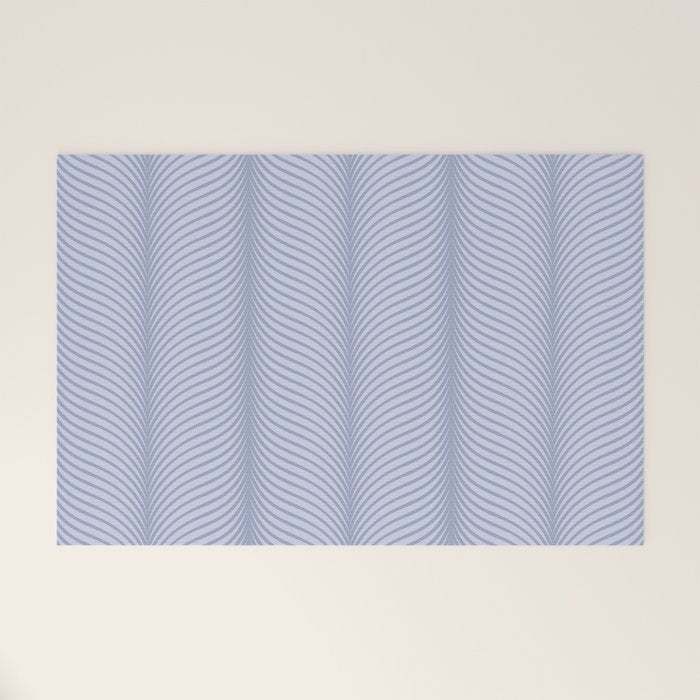 Elysian XI Sky Blue Welcome Mat Gallery Image 1