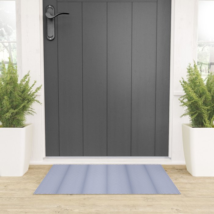 Elysian XI Sky Blue Welcome Mat Gallery Image 3