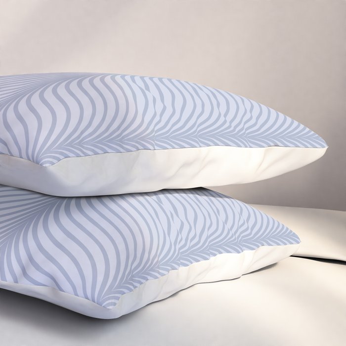 Elysian XI Sky Blue Pillow Sham Gallery Image 3