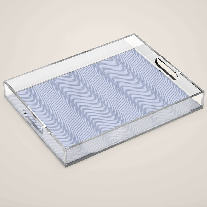 Elysian XI Sky Blue Acrylic Tray Gallery Image 1