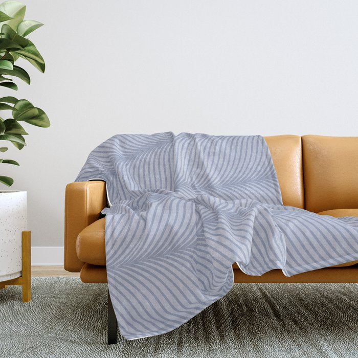 Elysian XI Sky Blue Throw Blanket Gallery Image 2