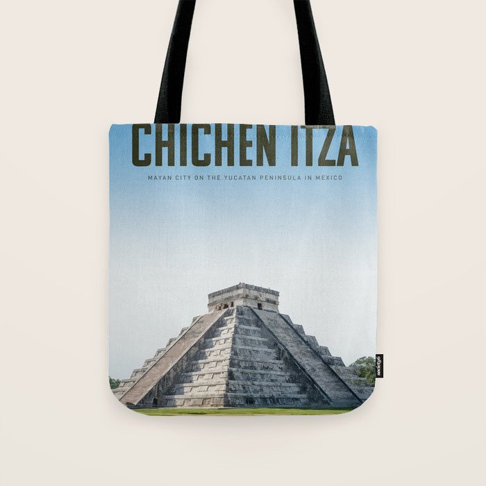 Visit Chichen Itza Tote Bag Gallery Image 1