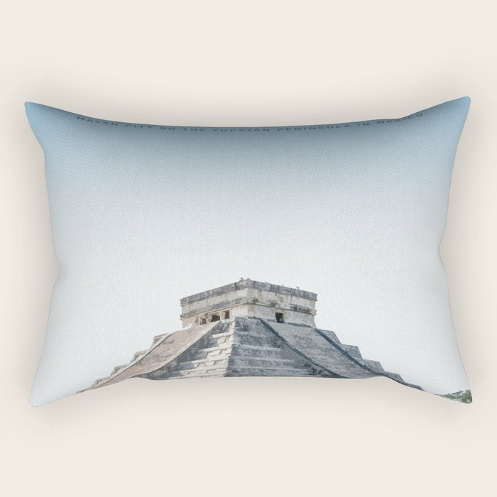 Visit Chichen Itza Rectangular Pillow Gallery Image 1