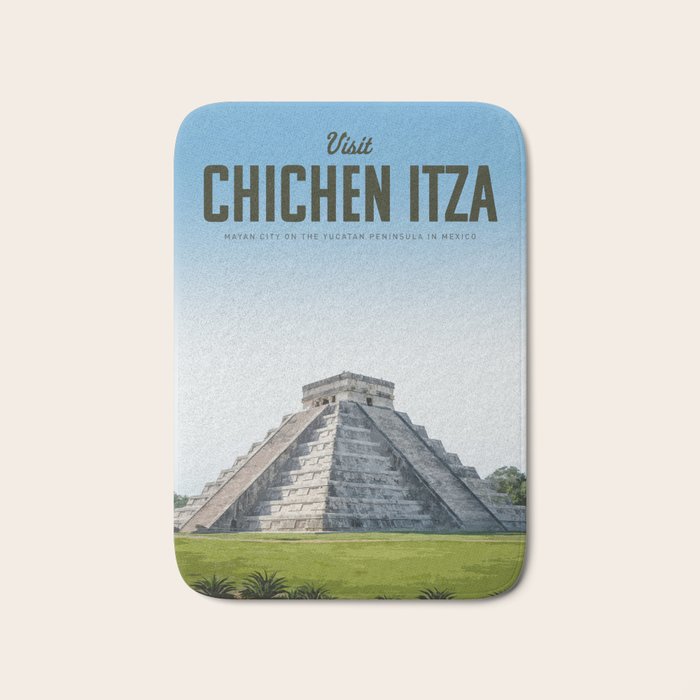 Visit Chichen Itza Bath Mat Gallery Image 1