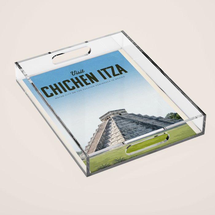 Visit Chichen Itza Acrylic Tray Gallery Image 1