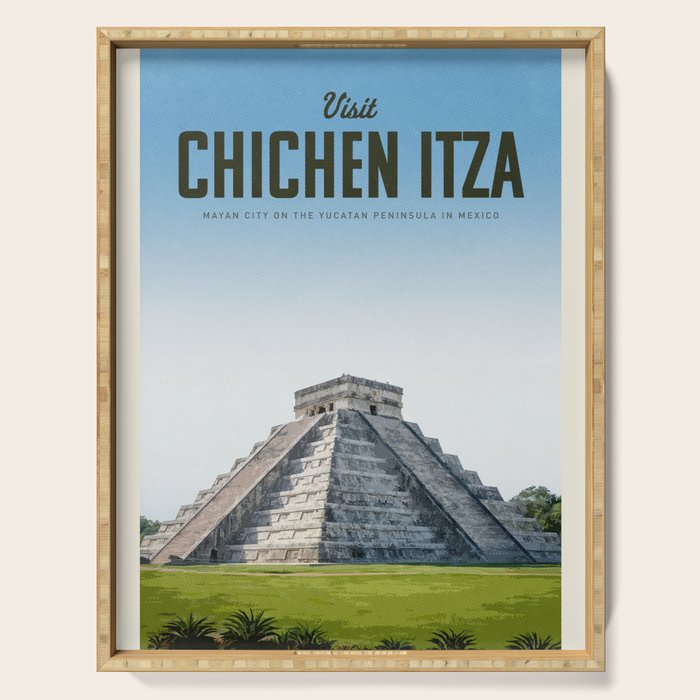 Visit Chichen Itza Serving Tray Gallery Image 1