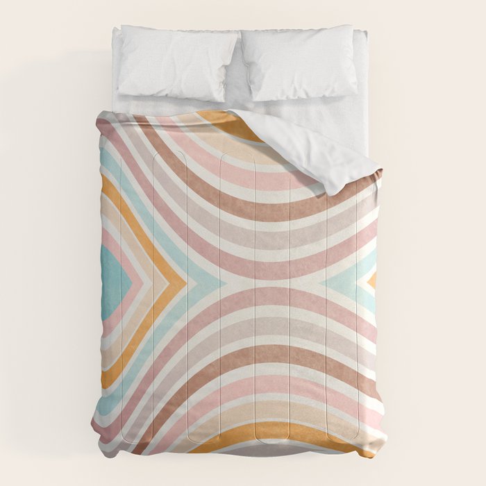 Bowy Pastel Stripes Comforter Gallery Image 1