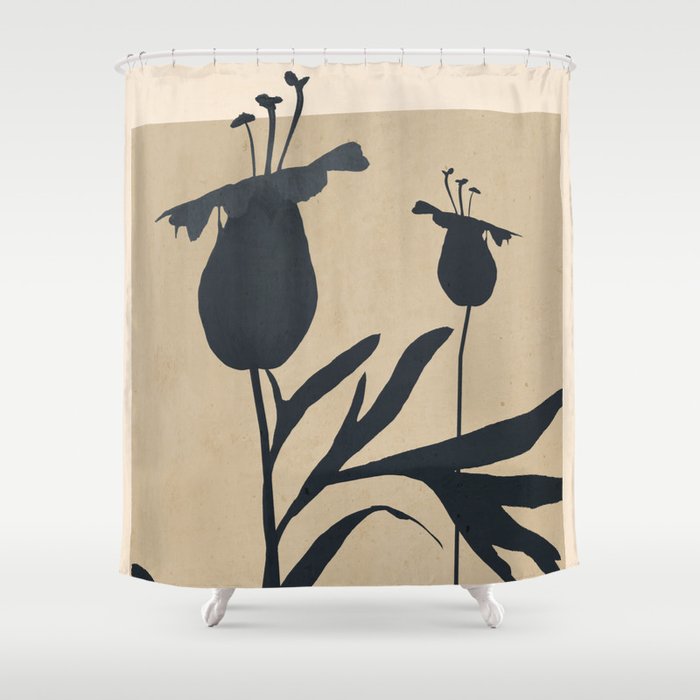 Abstract Art /Minimal Plant 93 Shower Curtain Gallery Image 1