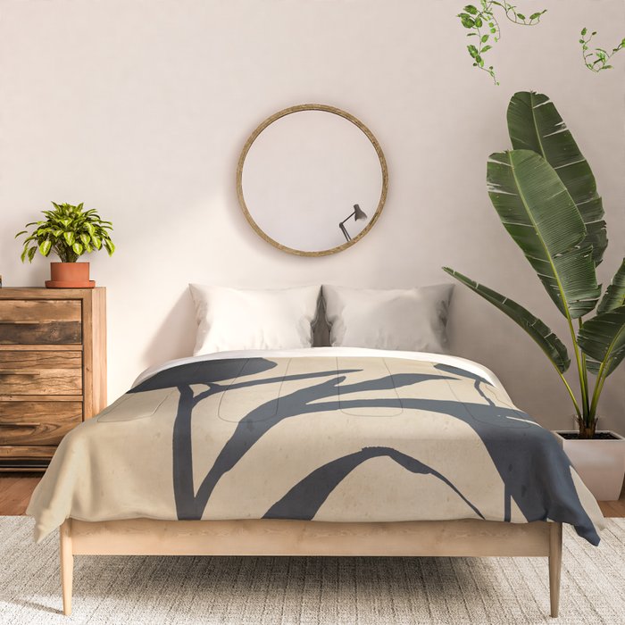 Abstract Art /Minimal Plant 93 Comforter Gallery Image 3