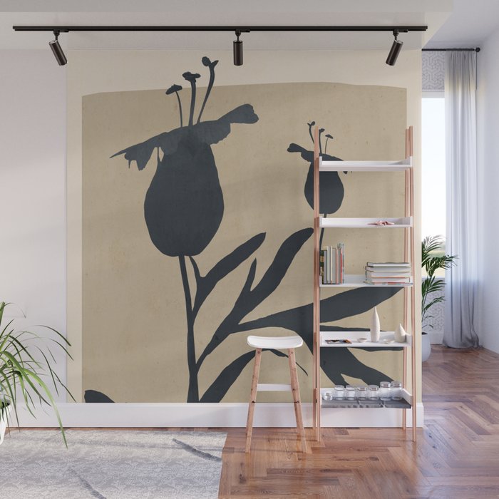 Abstract Art /Minimal Plant 93 Wall Mural Gallery Image 1