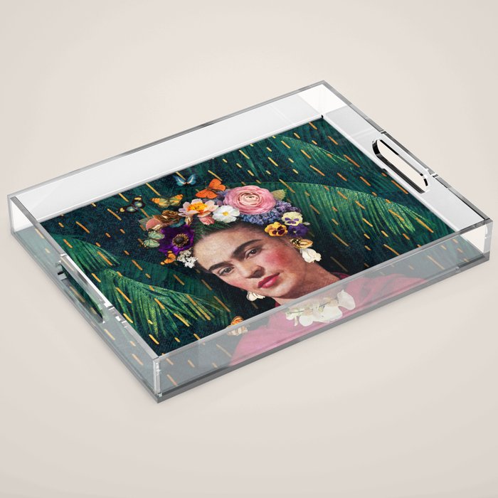 Frida Kahlo :: World Women's Day Acrylic Tray Gallery Image 1