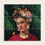 Frida Kahlo :: World Women's Day Wood Wall Art Gallery Image 1