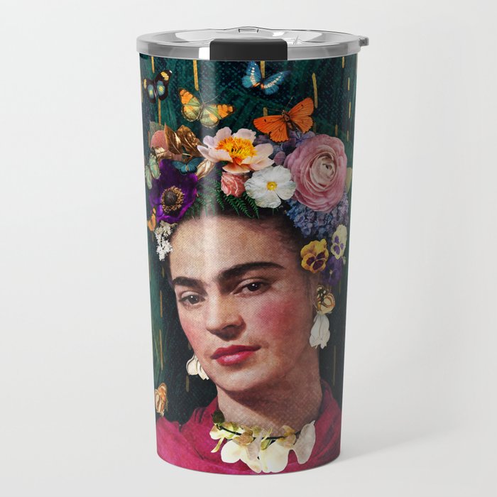 Frida Kahlo :: World Women's Day Travel Mug Gallery Image 1