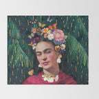 Frida Kahlo :: World Women's Day Throw Blanket Gallery Image 2