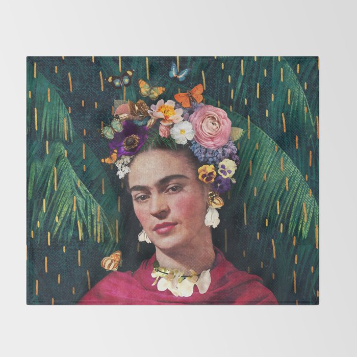 Frida Kahlo :: World Women's Day Throw Blanket Gallery Image 2